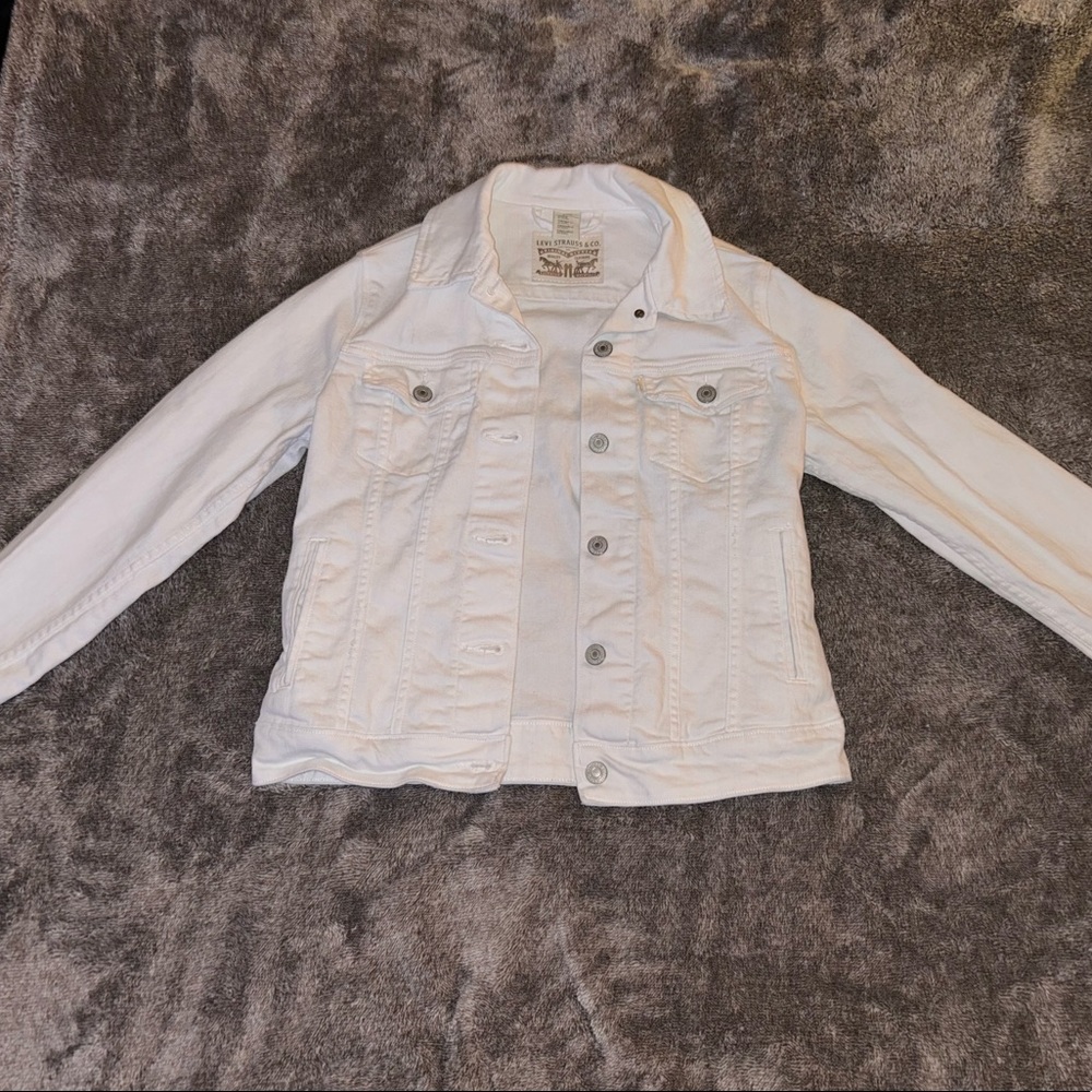 White Levi Jean Jacket